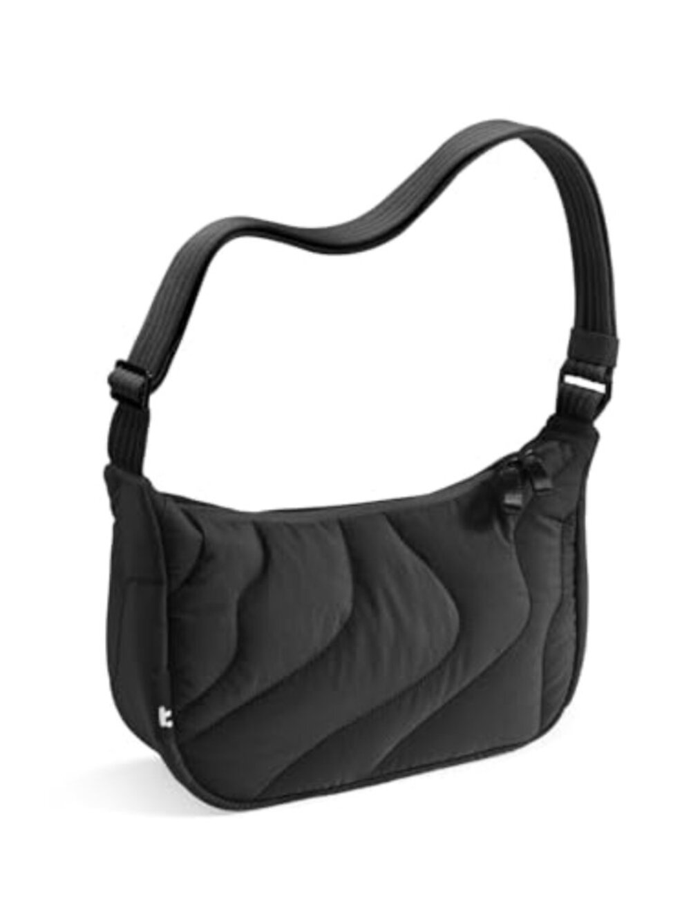 Nylon Quilted Puffer Sling Crossbody Bag Lightweight Travel Hobo Handbag